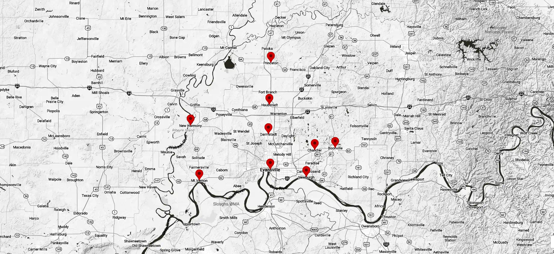 Service Areas